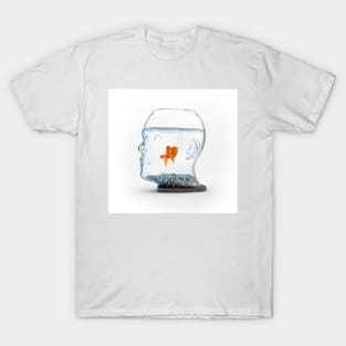 Goldfish in a bowl, illustration (F011/3255) T-Shirt